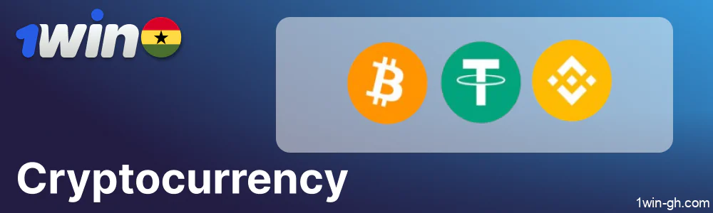 Cryptocurrency payments in 1win Ghana