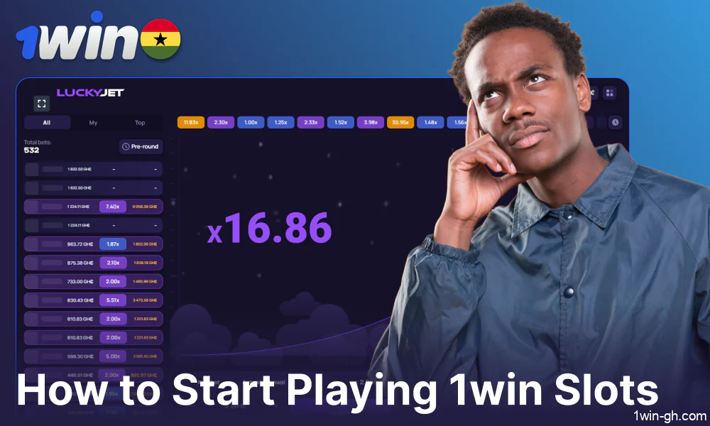Guide on playing slot games on 1win for players from Ghana
